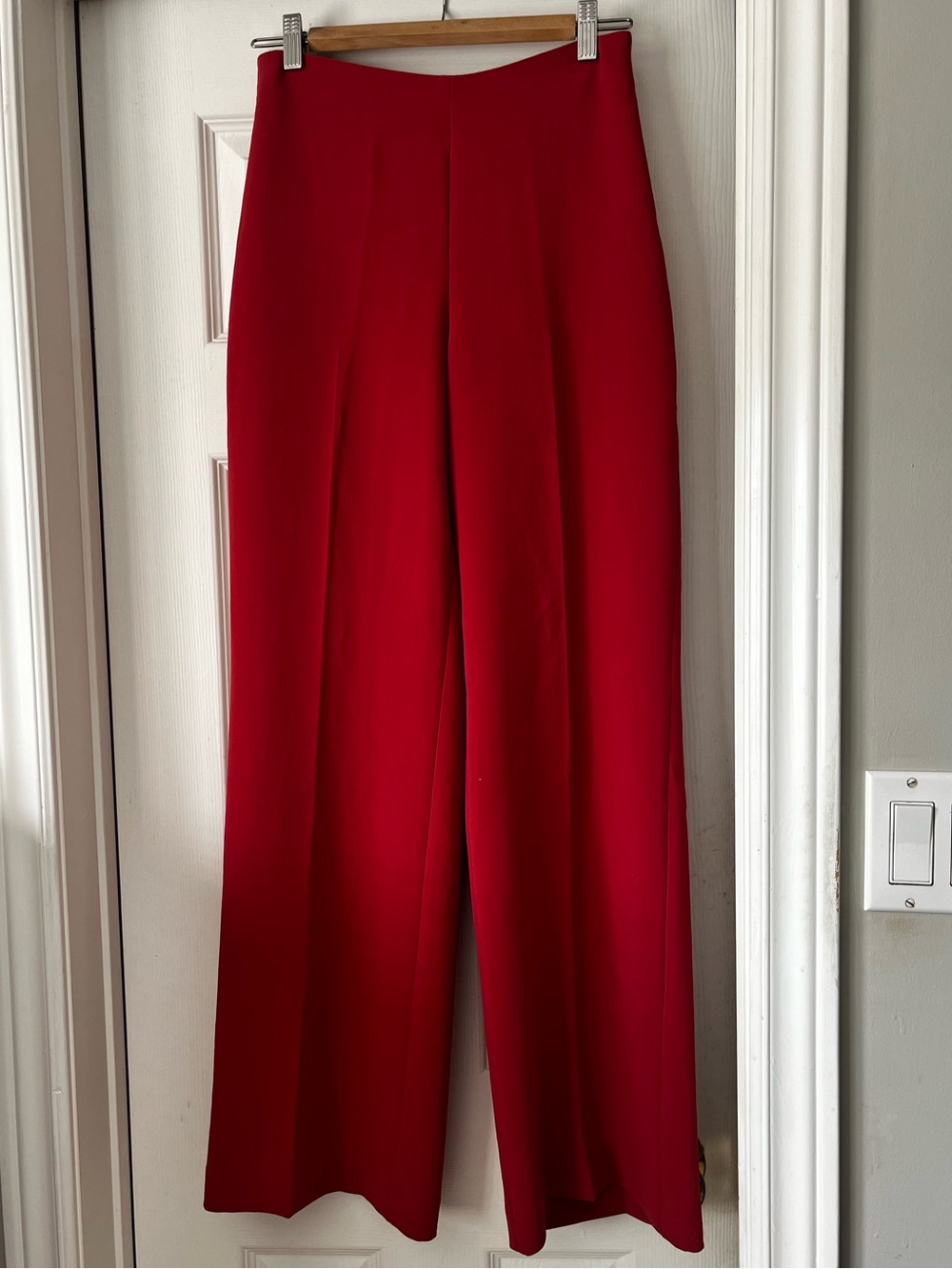 Wilfred size 4 high waist wide leg pants in orange/red